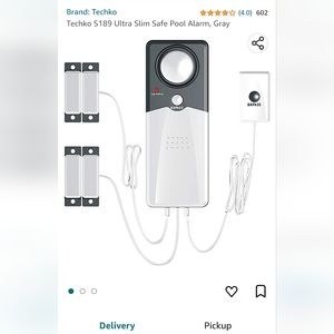 New in box! Techko safe pool area entry electronic alarm